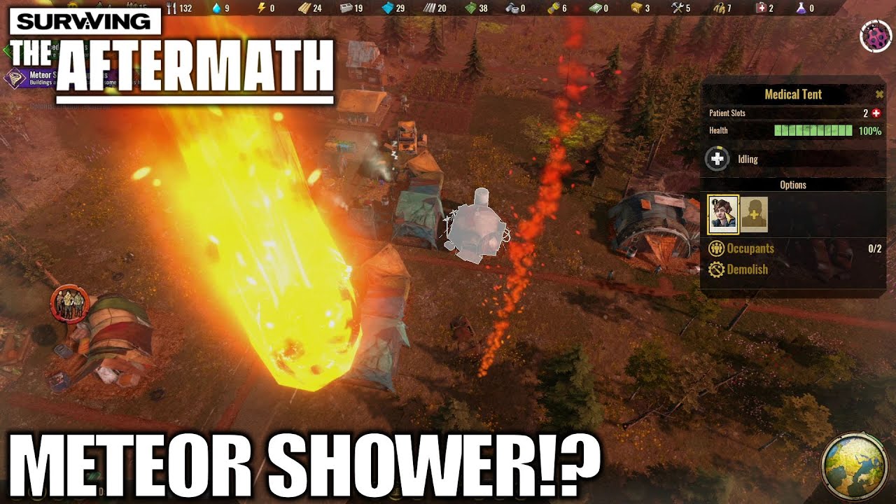 METEOR SHOWER!? | Surviving the Aftermath | Let's Play Gameplay | E02