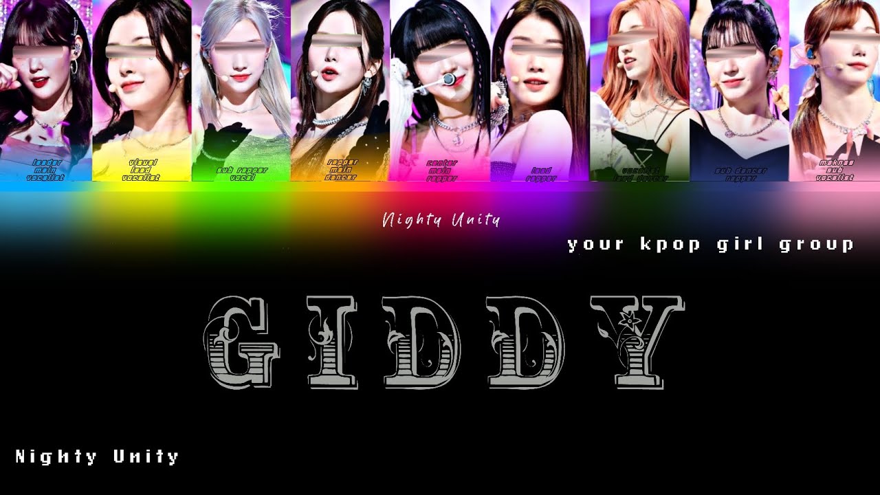 Kep1er Giddy (케플러) // (color coded lycris) Your kpop girl group / 9 members