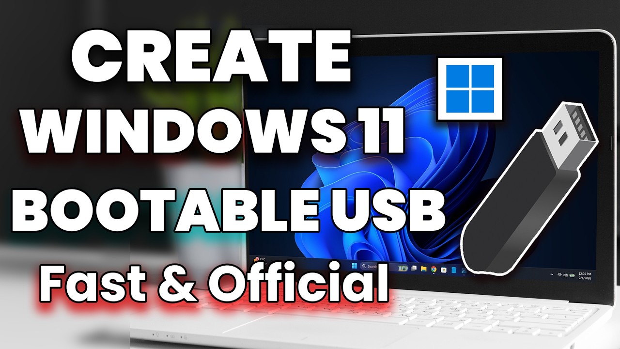 Как создать загрузочный USB-накопитель с Windows 11 (официальный метод 2026 года)