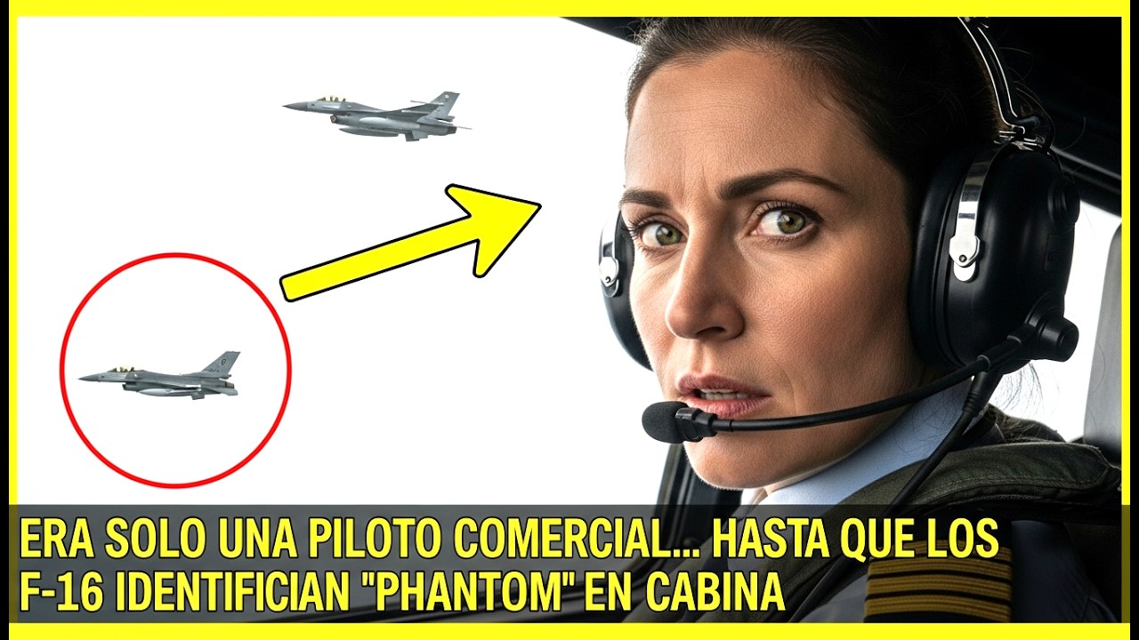 ERA SOLO UNA PILOTO COMERCIAL... HASTA QUE LOS F-16 CAPTARON 'PHANTOM' POR RADIO