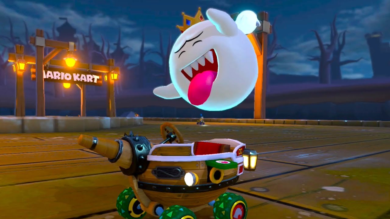Mario Kart 8 Deluxe DLC - 200cc Rock Cup (King Boo Gameplay)