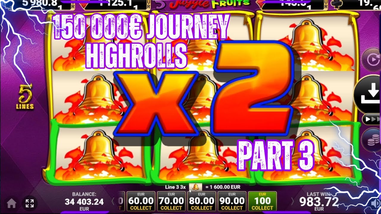 150,000&euro; JOURNEY PART 3 WITH 5 KUGGLE FRUITS HIGHROLLS!🍀🍀🍀
