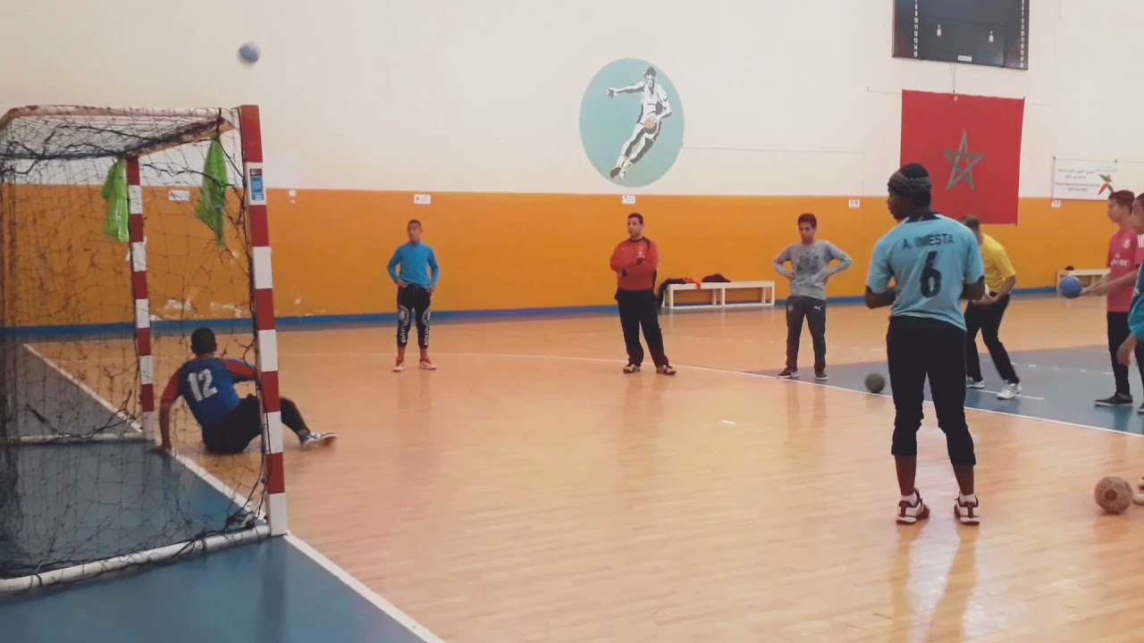 Exercices de gardien de but de handball