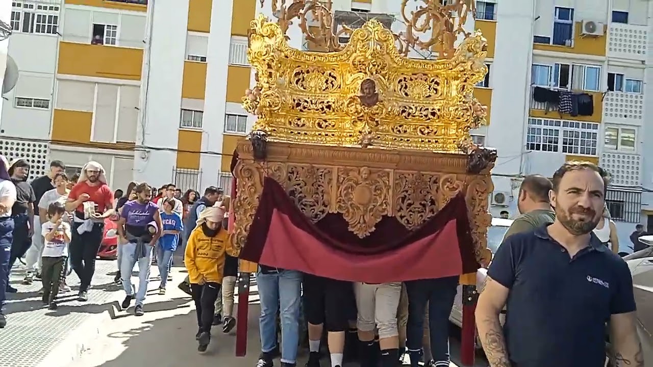 muda de paso del cristo de la humildad 2023 2 parte 💜🤍