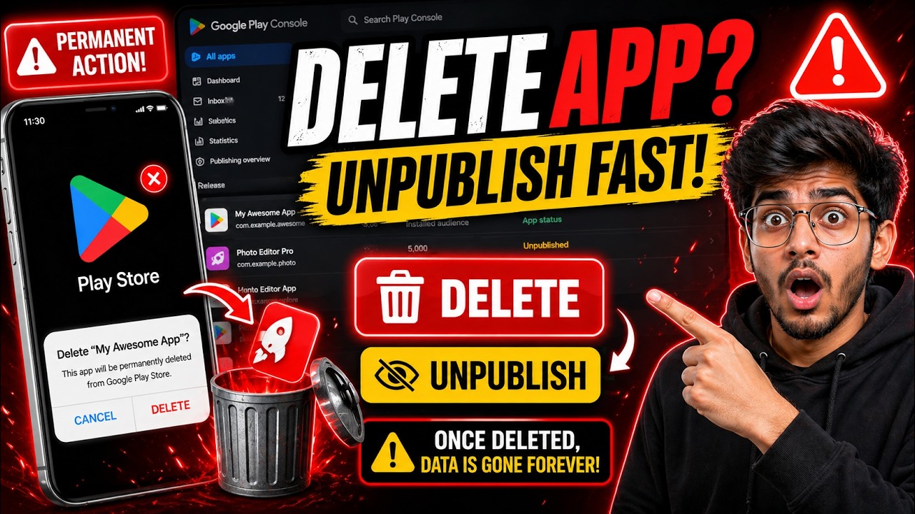 How to Delete App from Google Play Console (2026) | Unpublish App Step by Step