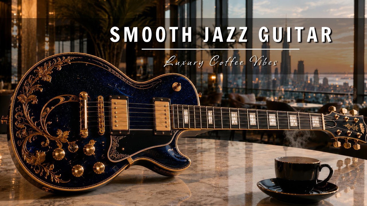 Smooth Jazz Guitar | City Skyline Vibes