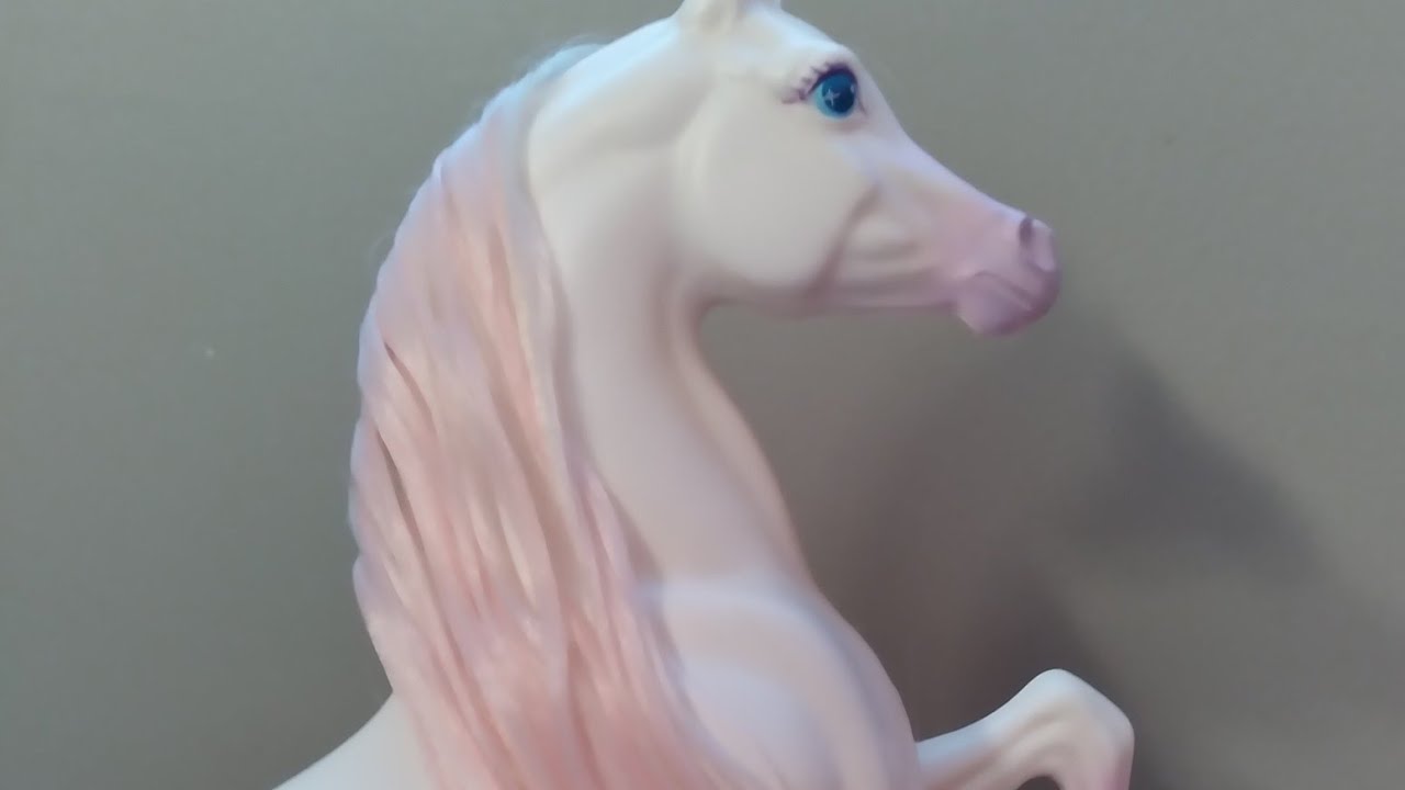 Mystical BARBIE theme restoration pt. 1 lavender horse cleaned up for future fantasy barbie diorama