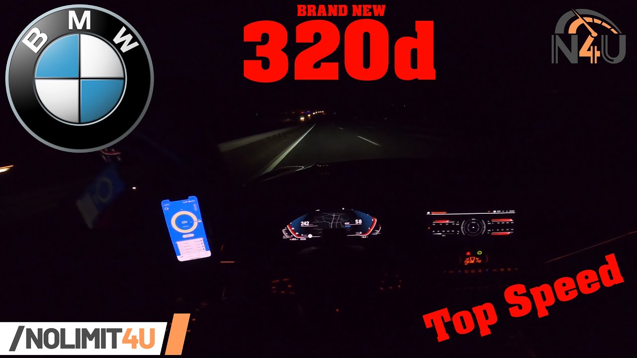 BMW 320d 2021 BRAND NEW (only 151km) TOP SPEED & ACCELEARATION on AUTOBAHN | POV DRIVE by NoLimit4U