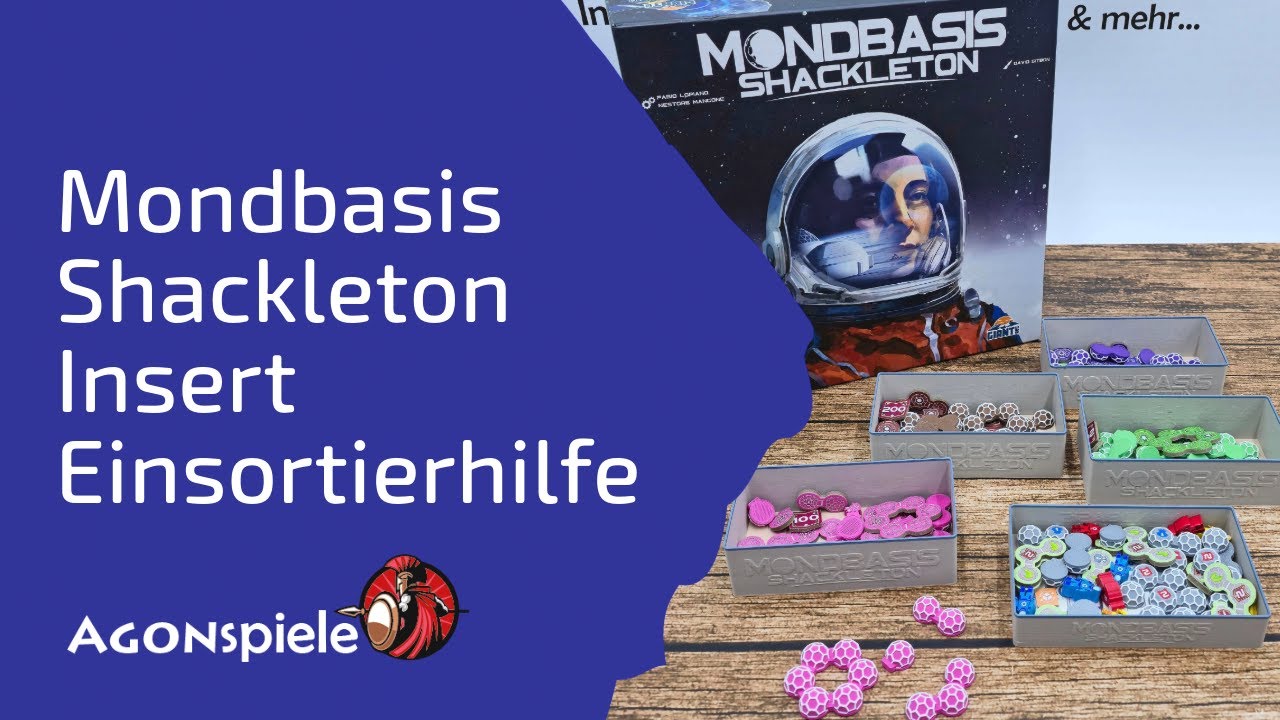 Mondbasis Shackleton Insert Einsortierhilfe