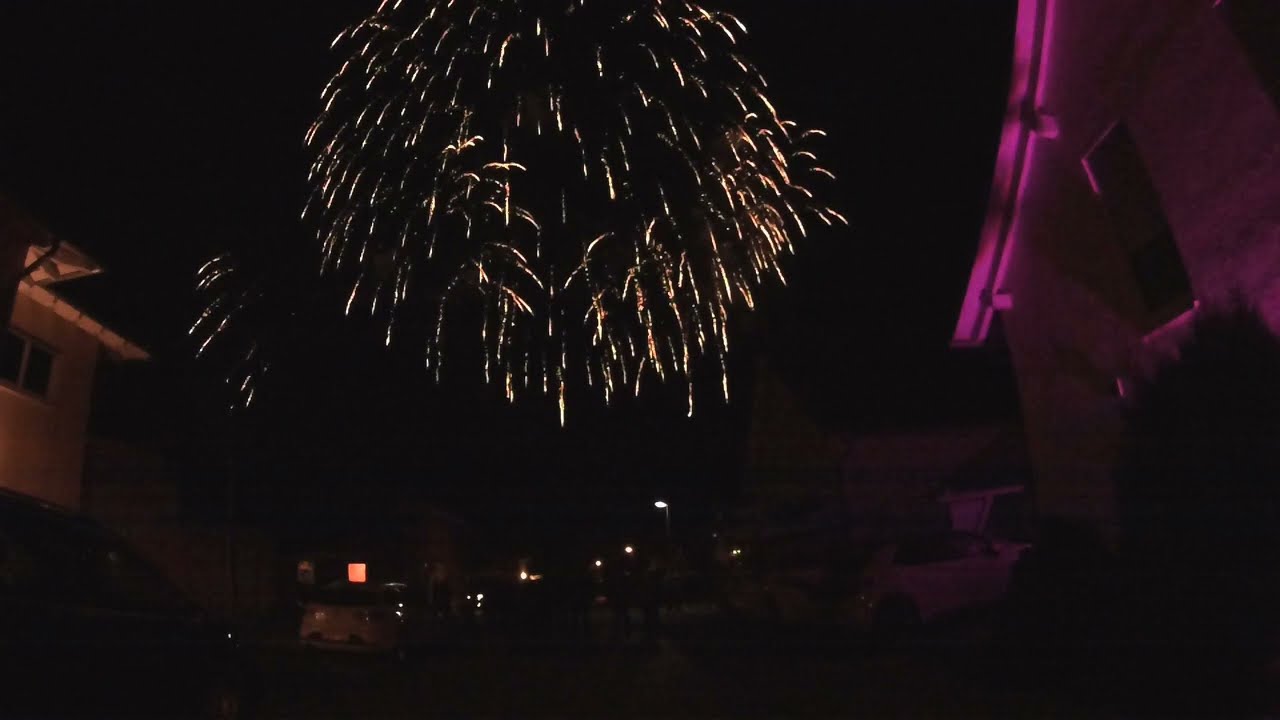 Großfeuerwerk in Kappelrodeck zu Silvester 2021/22 um 22:30