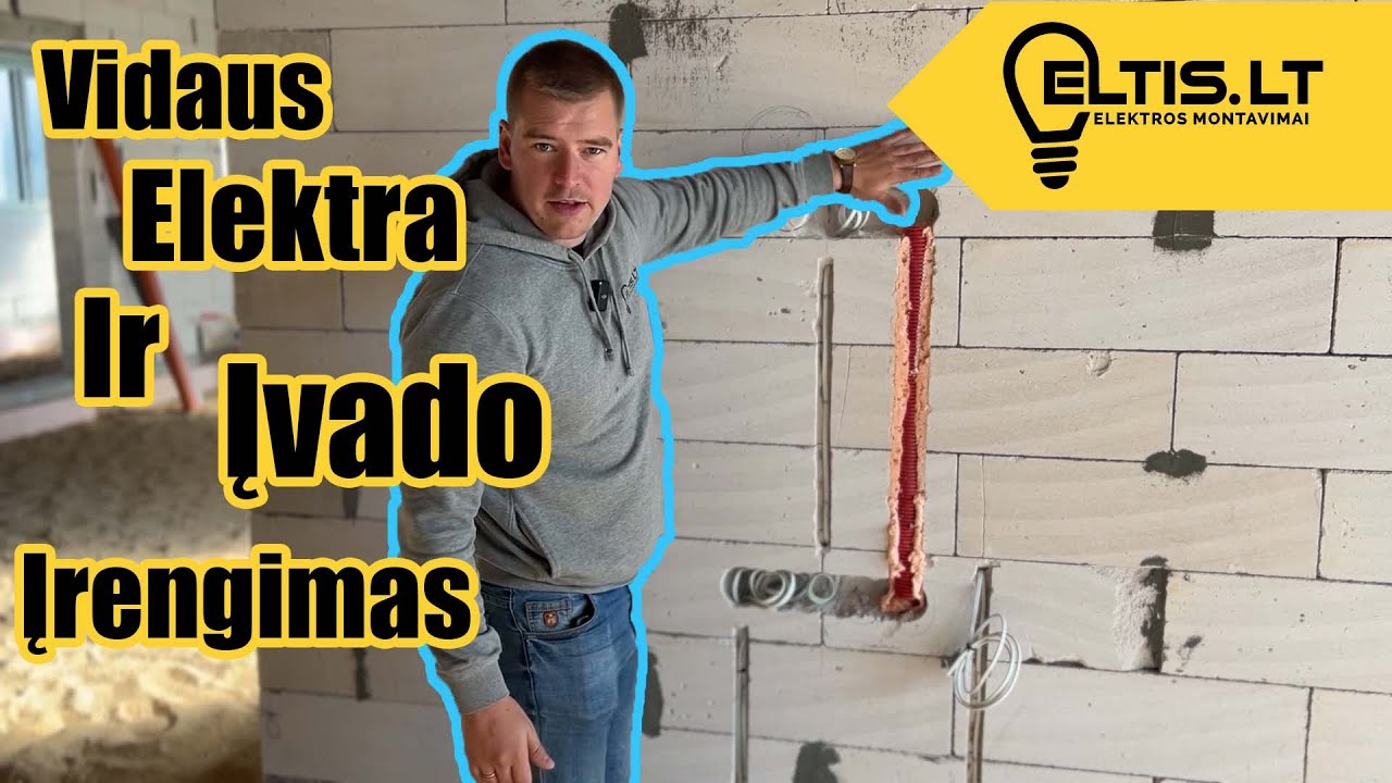 Elektros darbai namui + Įvado įrengimo darbai. Eltis LT