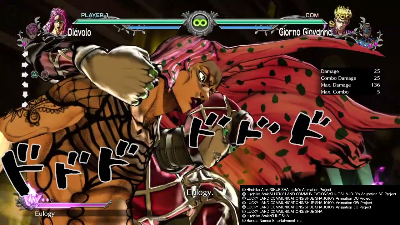 JoJo's Bizarre Adventure: All-Star Battle R - Diavolo Moveset Showcase