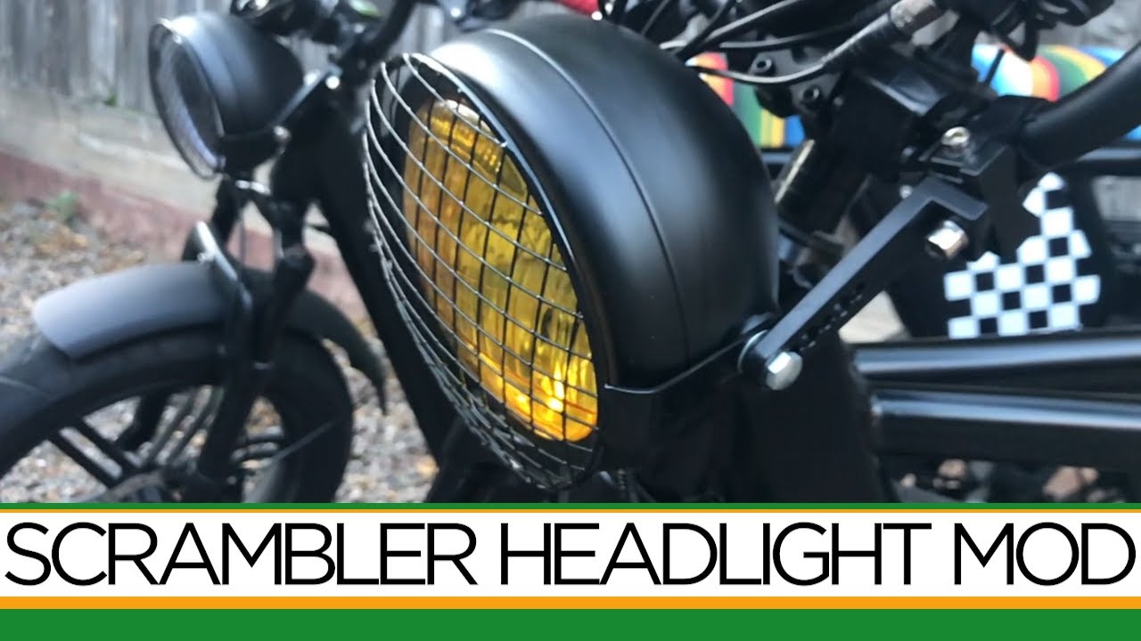 Juiced Scrambler Headlight Mods
