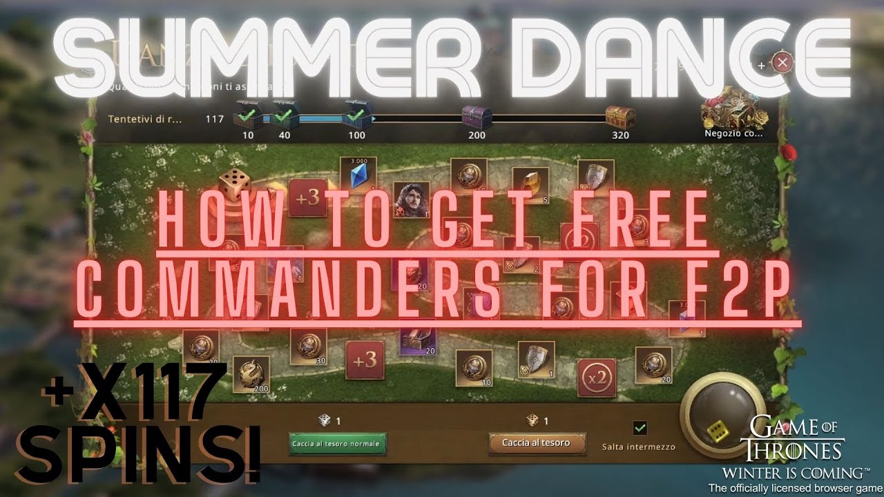 SummerDance Guide and Rolls + How to get commanders for free | GoTWiC