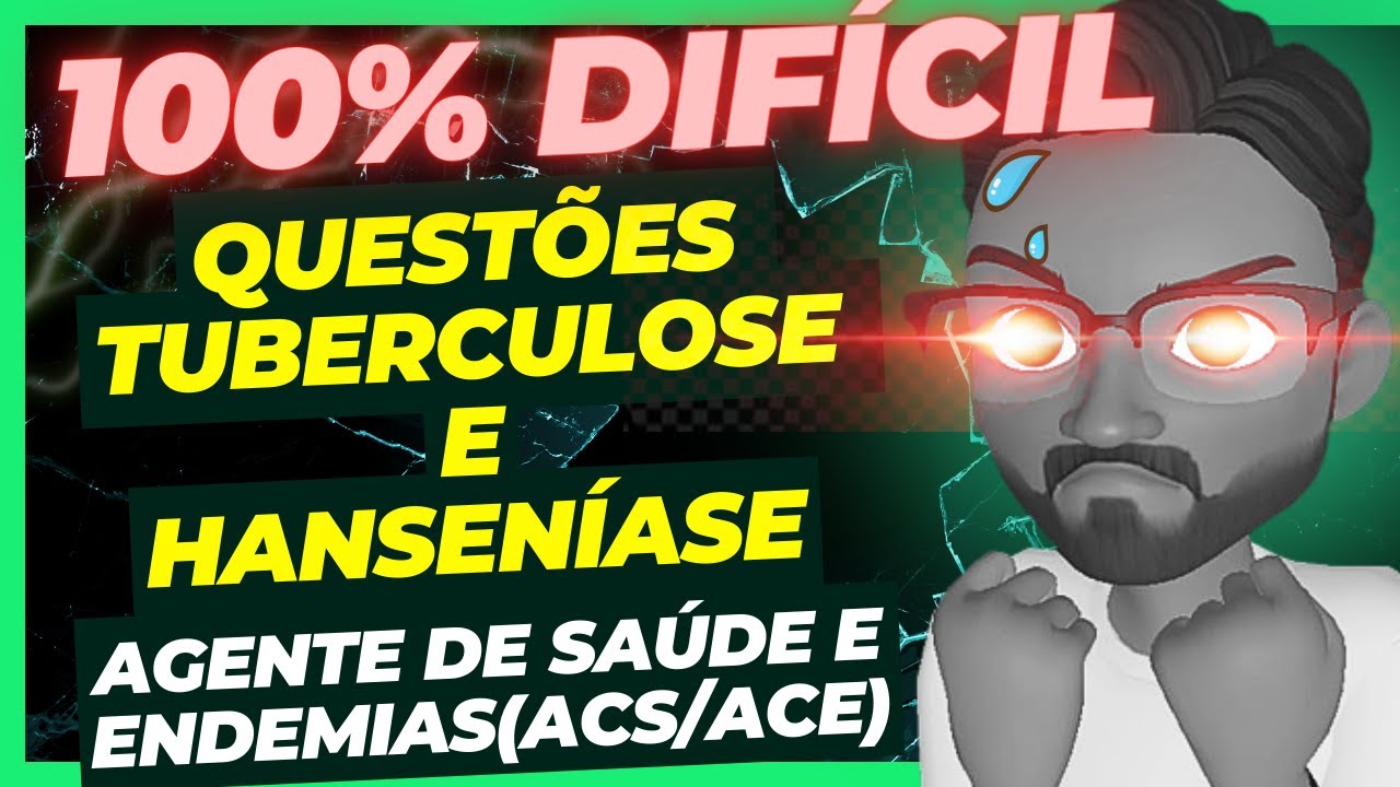 SIMULADO MAIS DIFÍCIL TUBERCULOSE😡😱| Agente Comunitário de Saúde e Agente de Combate a Endemias