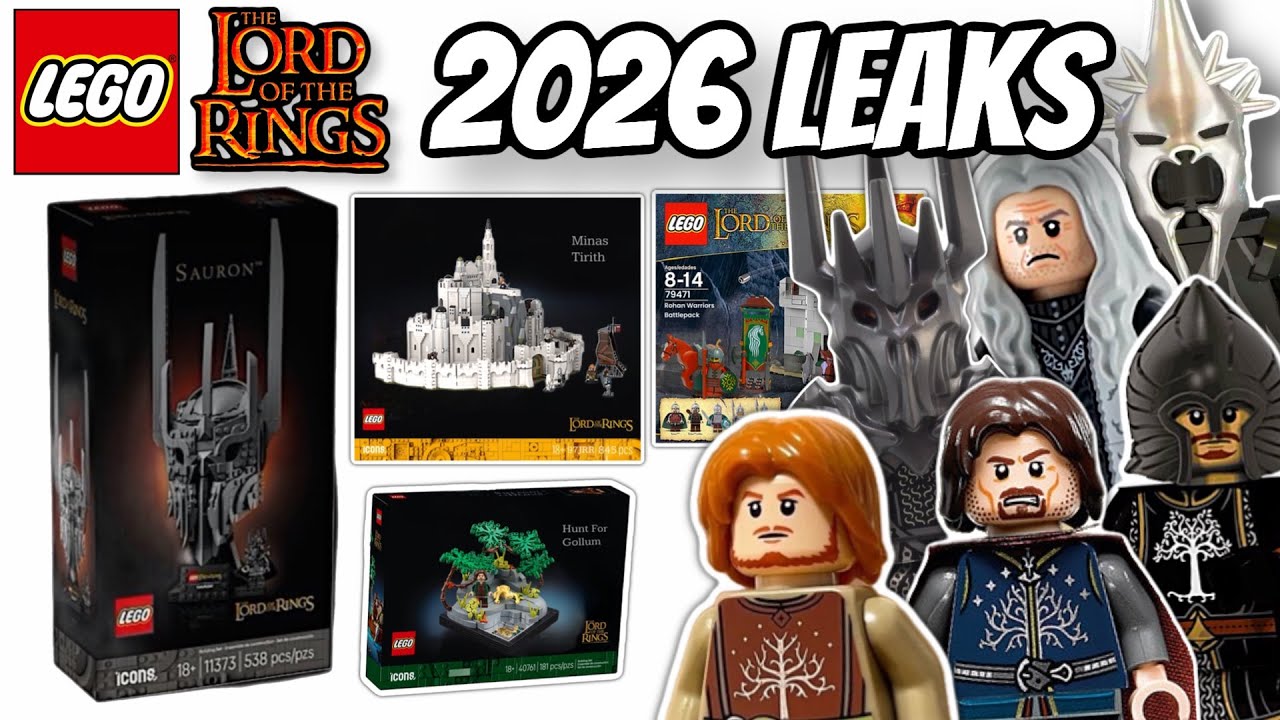 Утечка информации о новых наборах LEGO по «Властелину колец» 2026 года: множество новых моделей и...