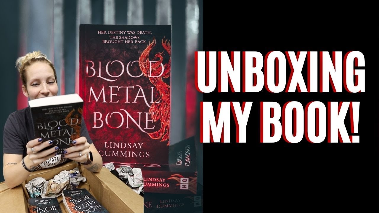 Unboxing my book! ARCs of Blood Metal Bone!