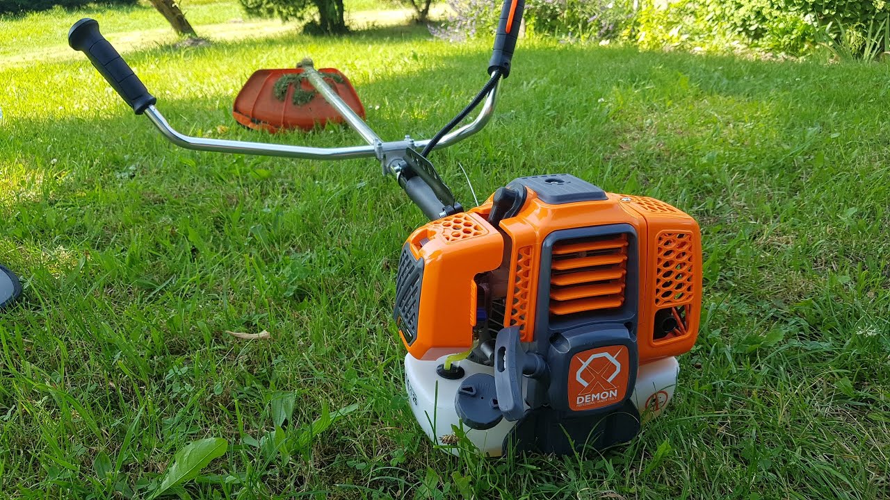 Кусторез Demon RQ580T Turbo - распаковка, сборка, ЗАПУСК, первое кошение и обсуждение данной модели.