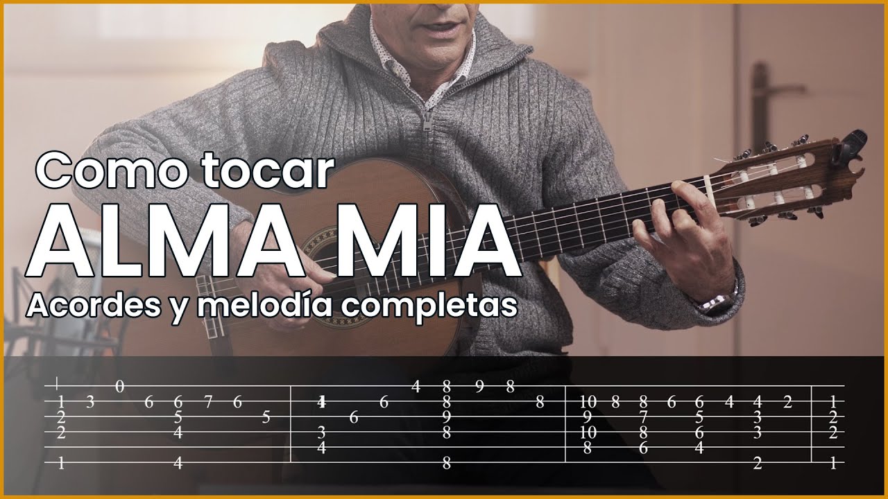 Como Tocar ALMA MIA en Guitarra | Acordes, Tabs 👉 TODO!!! (el tutorial MAS COMPLETO) N. Lafourcade