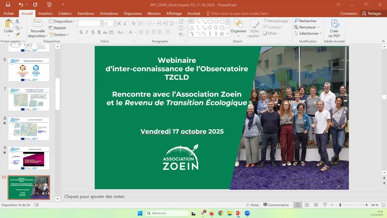 Les synergies entre l’expérimentation TZCLD et le projet de revenu de transition écologique (RTE)