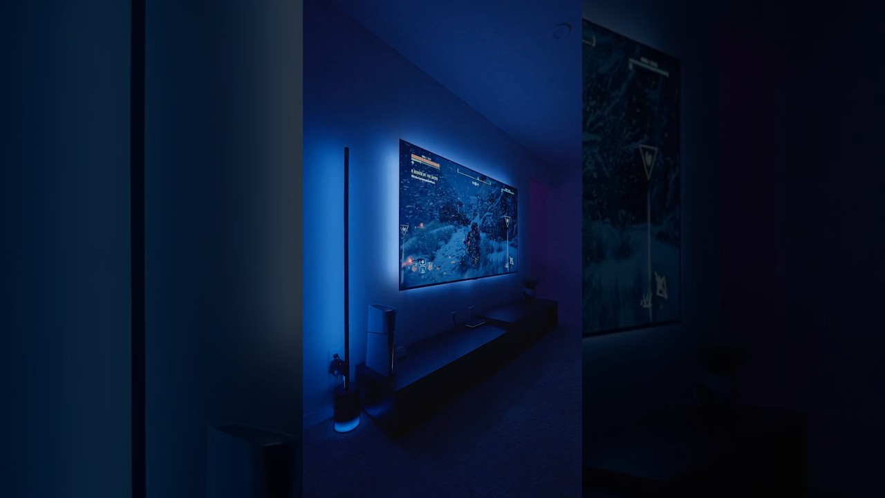 Upgrading my gaming TV setup with synchronized ambient lighting!