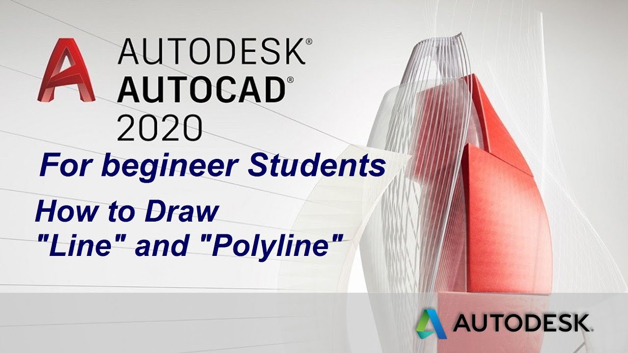 How to Draw Line & Polyline in AutoCAD 2020 - AutoCAD Course - Draw Line Polyline