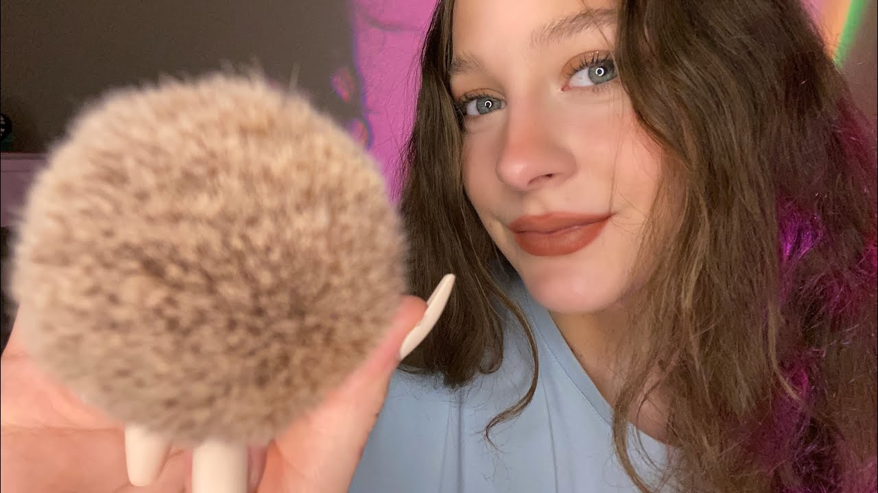 ASMR | Gently Brushing your Face Until you Fall Asleep 😴♡