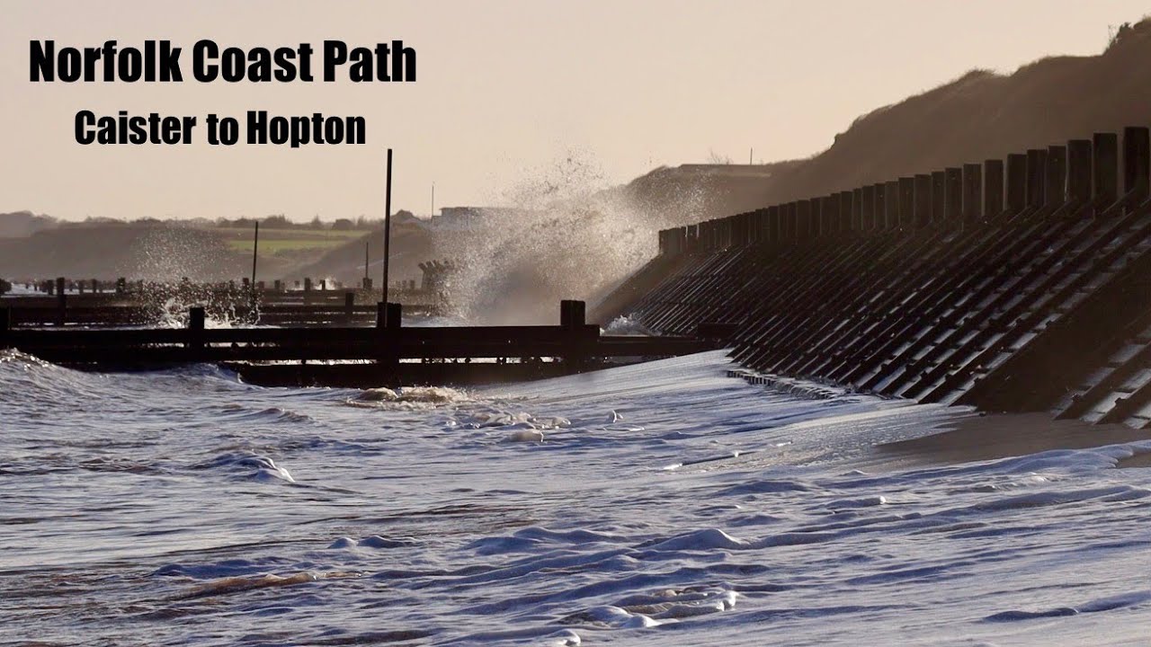 Norfolk Coast Path - the Final Leg.  Caister to Hopton-on-Sea.  Ultralight Backpacking.