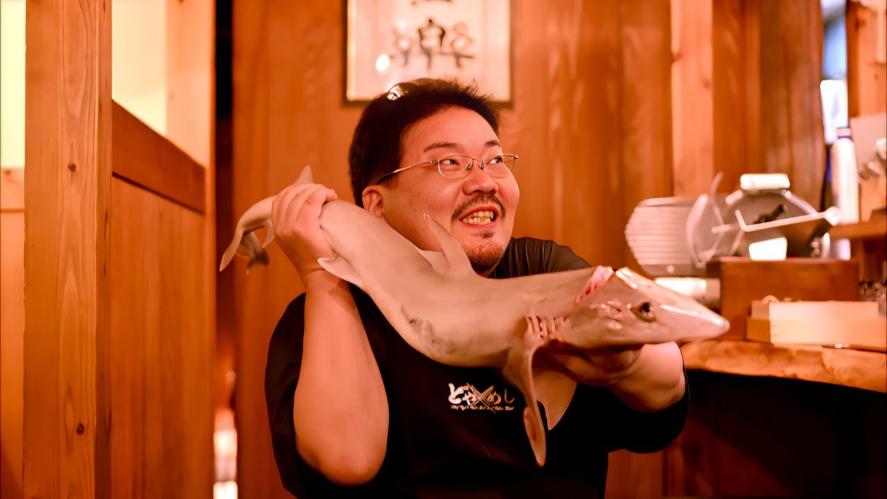 Japanese Chef Skills - Rare Shark Meat Sashimi & Luxury Shark Fin Noodles!