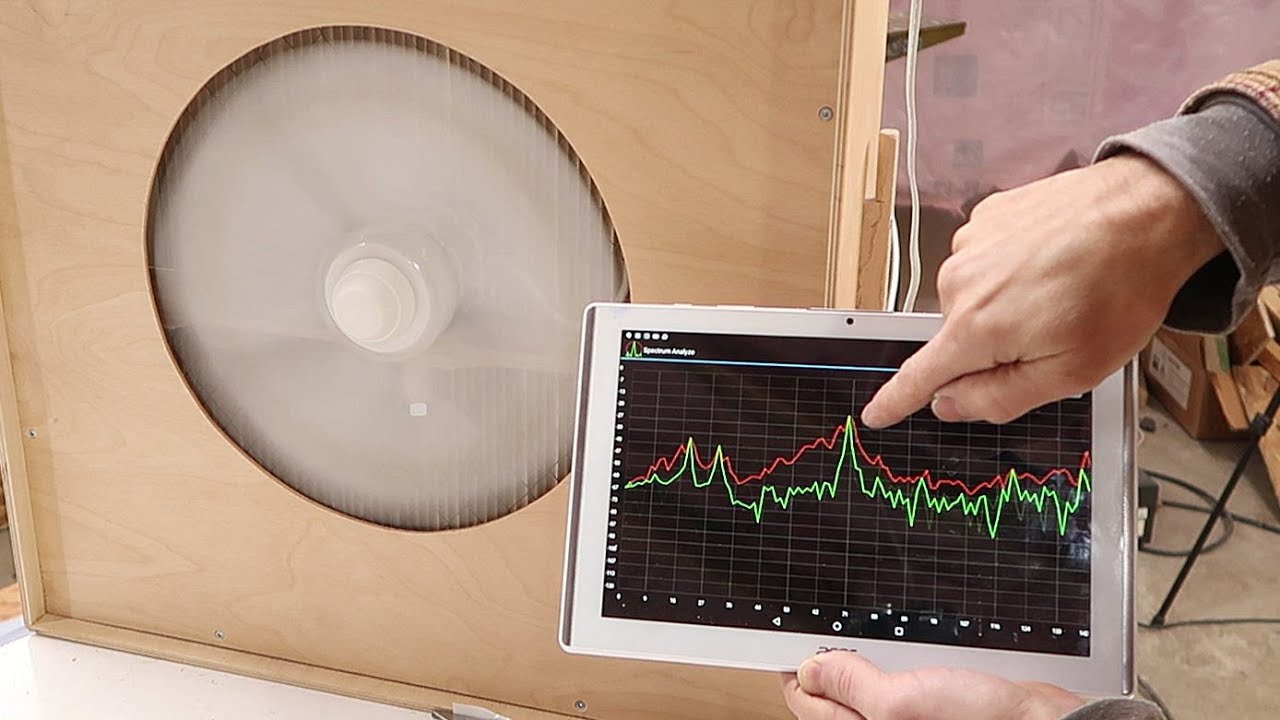 Measuring RPM with a spectrum analyzer mobile app