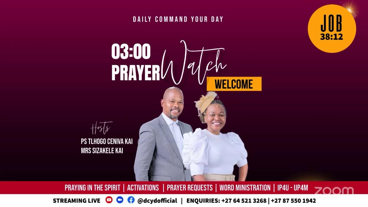 DAILY COMMAND YOUR DAY || 03:00 PRAYER WATCH || THU, 26 FEB 2026
