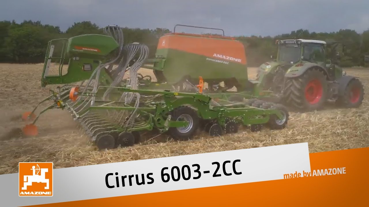 Anhängesäkombination Cirrus 6003-2CC mit Minimum TillDisc & GreenDrill 501 | AMAZONE