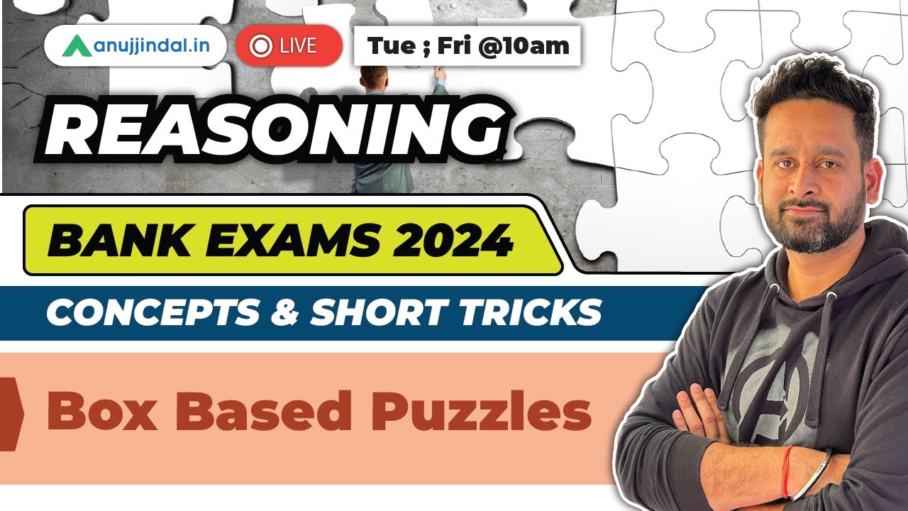Bank Exams 2024 | Box Based Puzzles | SBI PO Reasoning | IBPS PO Notification 2024 | RRB 2024