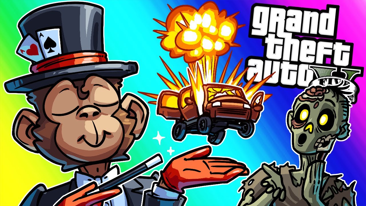GTA5 Online - Lui the Magician and Zombie Resort! (Funny Moments)