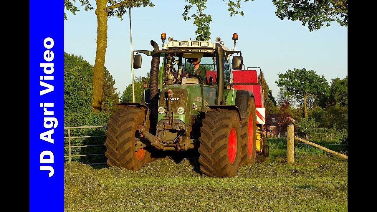 Fendt 820+309|Balen persen+wikkele |Pressing Bales|Ballen pressen|v/dHardenberg |Elspeet|2018