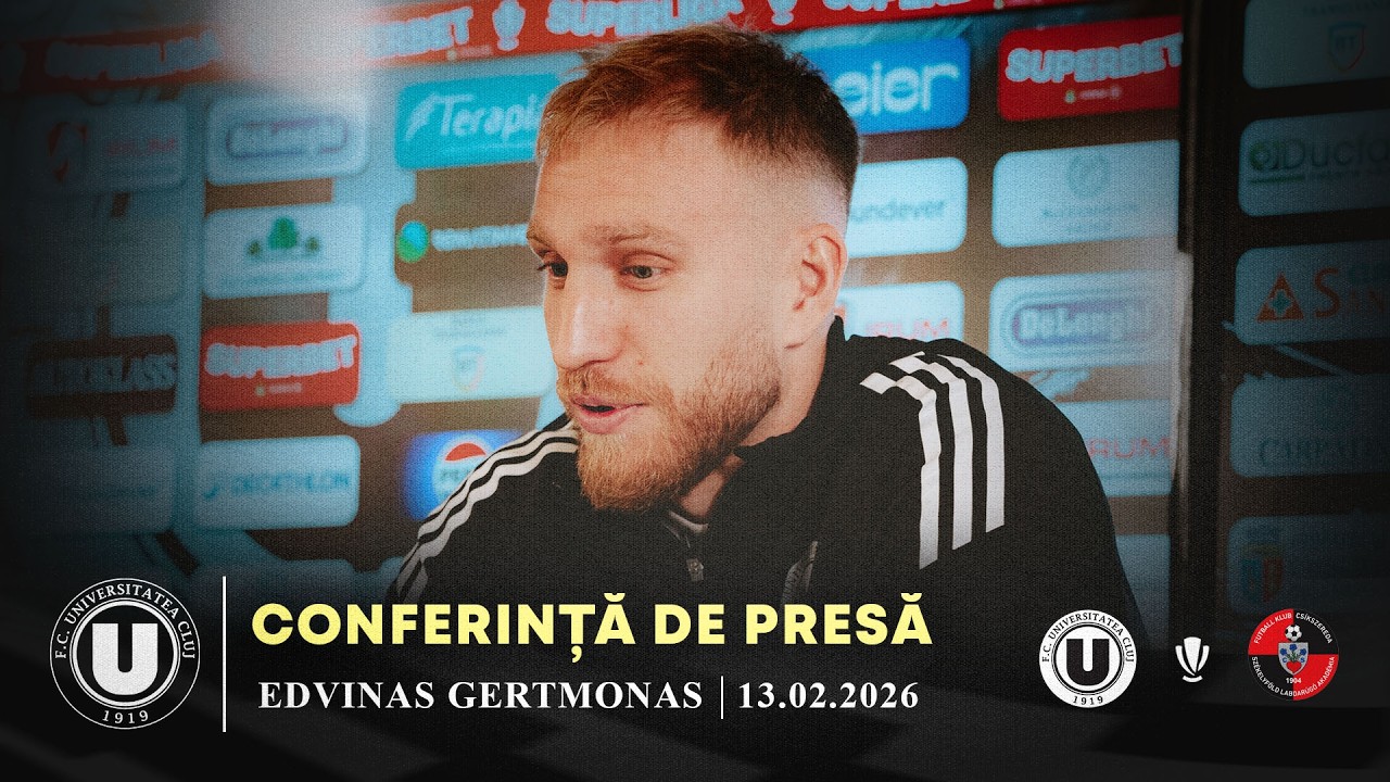 🎙 CONFERINȚĂ DE PRESĂ | Edvinas Gertmonnas: „Trebuie să reușim să intrăm în play-off”