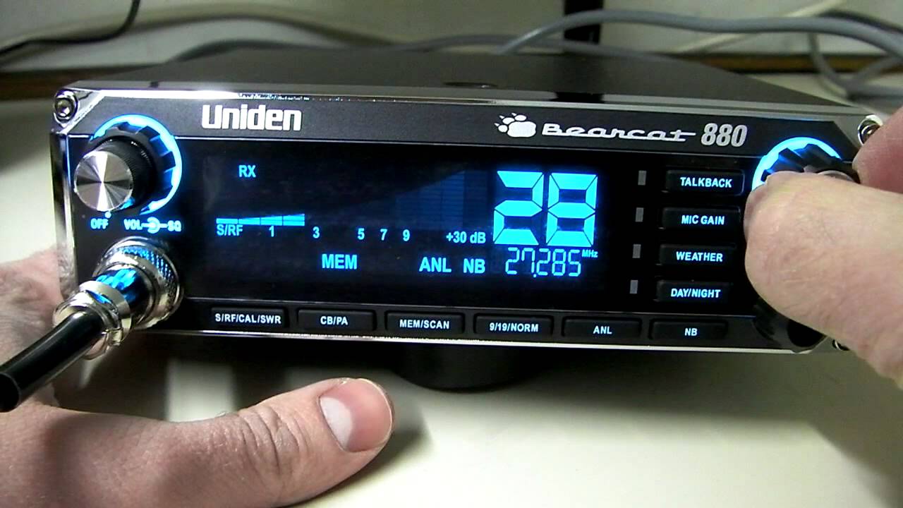 Радиостанция Uniden Bearcat 880 CB, часть 1