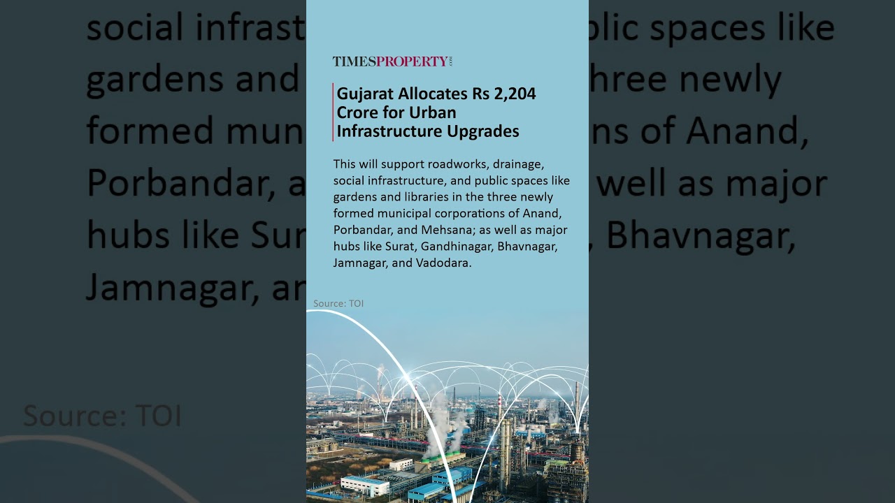 Gujarat Allocates Rs 2,204 Crore for Urban Infrastructure Upgrades