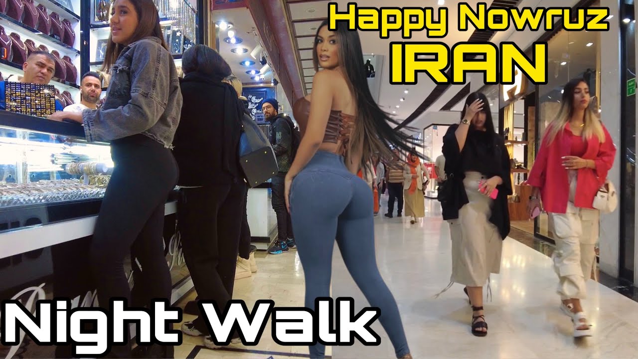 IRAN 🇮🇷 Night Walk And Lifestyle Of Iranian People In New Year Of IRAN ایران