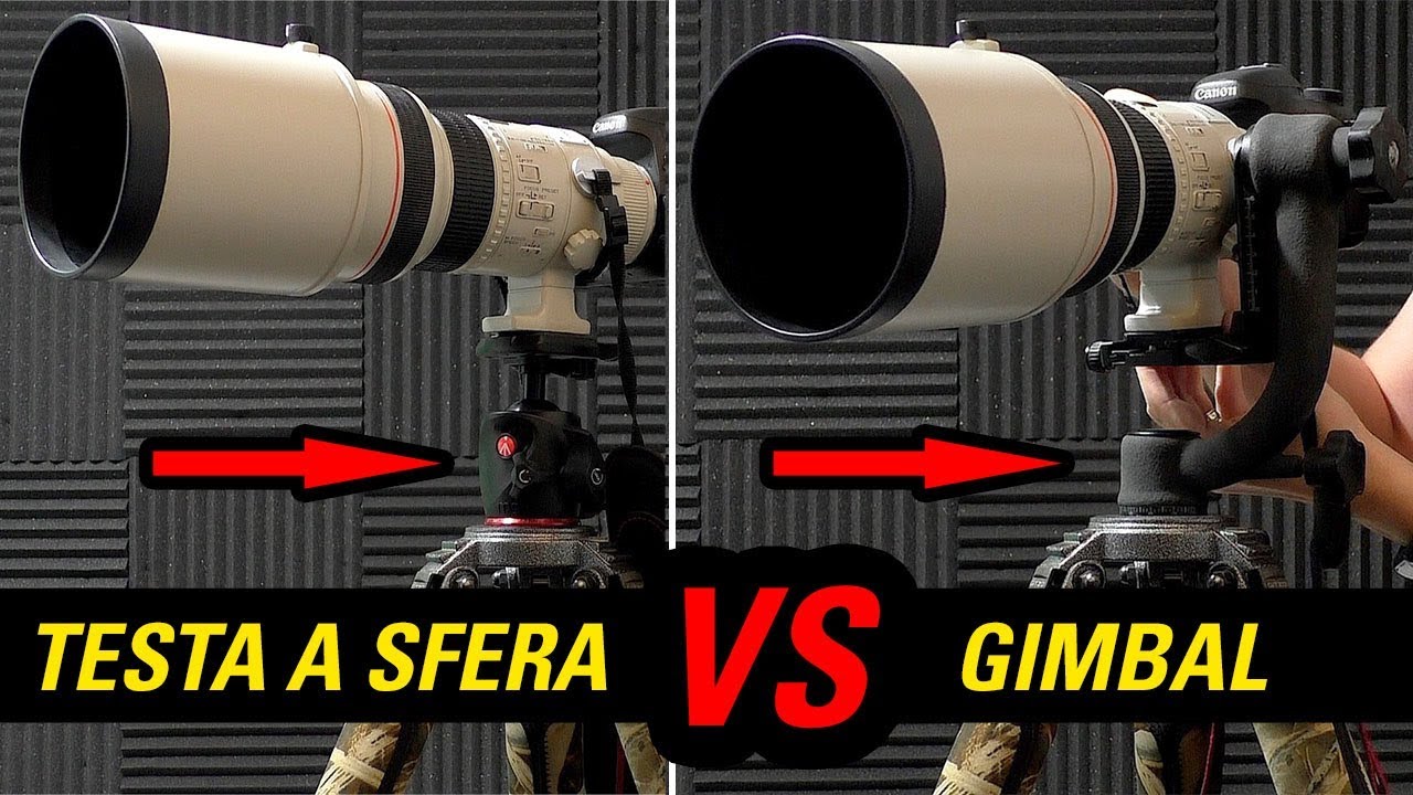 TESTA a SFERA o GIMBAL per REFLEX? (Manfrotto BHQ2 vs Opteka Gimbal)