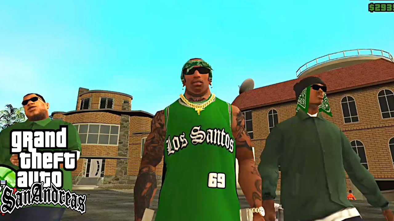 GTA San Andreas FreeRoam Gameplay 011426 с модом New Grove Street