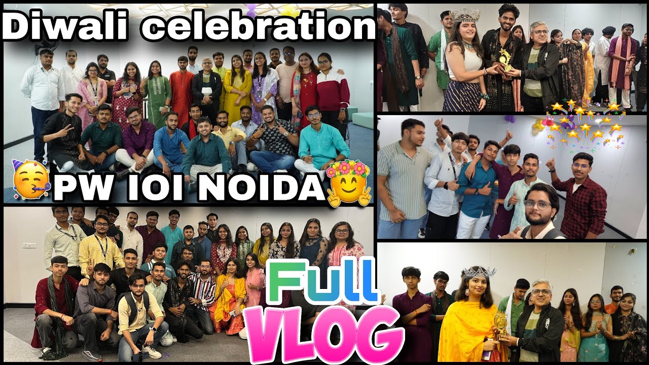 ✨ Diwali Celebration at PW IOI Noida |Ramp Walk, Food Stalls & FestiveVibes✨#campus #vlog #pw#viral 