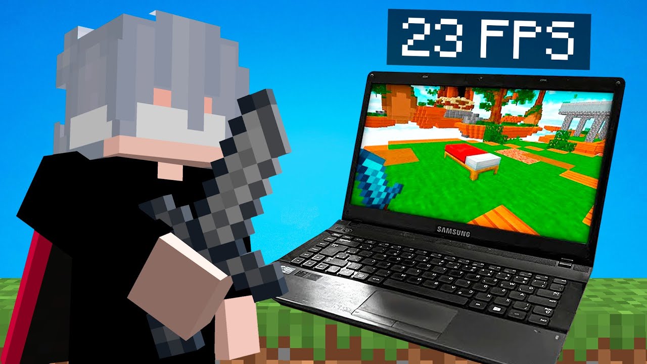Jogando BEDWARS no NOTEBOOK FRACO