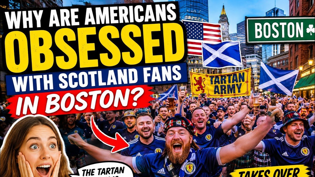 Почему американцы одержимы шотландскими фанатами в Бостоне? 🇺🇸🏴 Тартановая армия захватывает город!