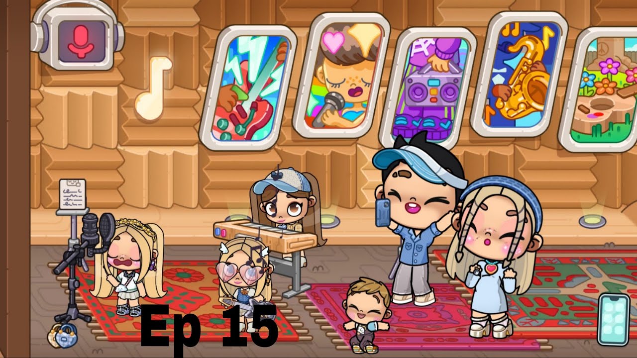 Mi hija graba su primer cansion en avatar World Episodio 15👩‍🎤🎤🎹🎸