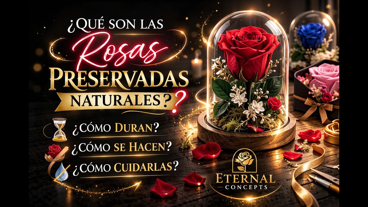 Rosas Preservadas Naturales: Qué Son y Por Qué Duran AÑOS