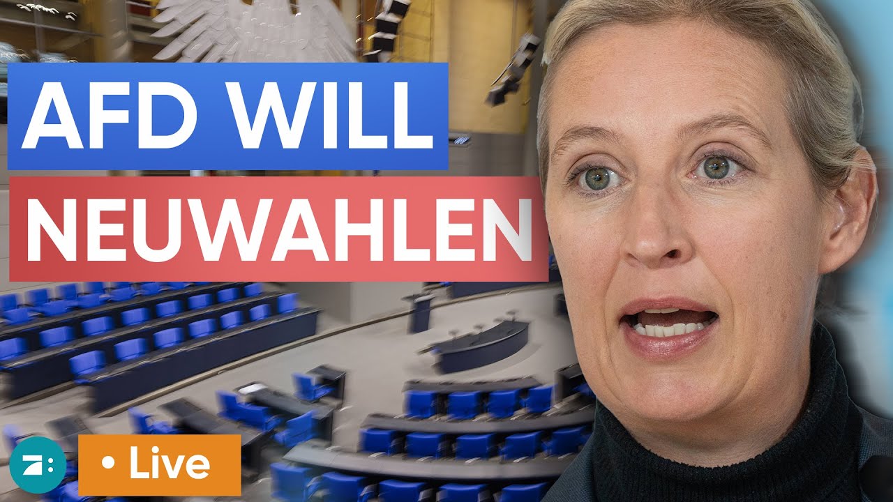 Bundestag LIVE: Schlagabtausch nach Ampel-Aus? Abgeordnete debattieren über Neuwahlen