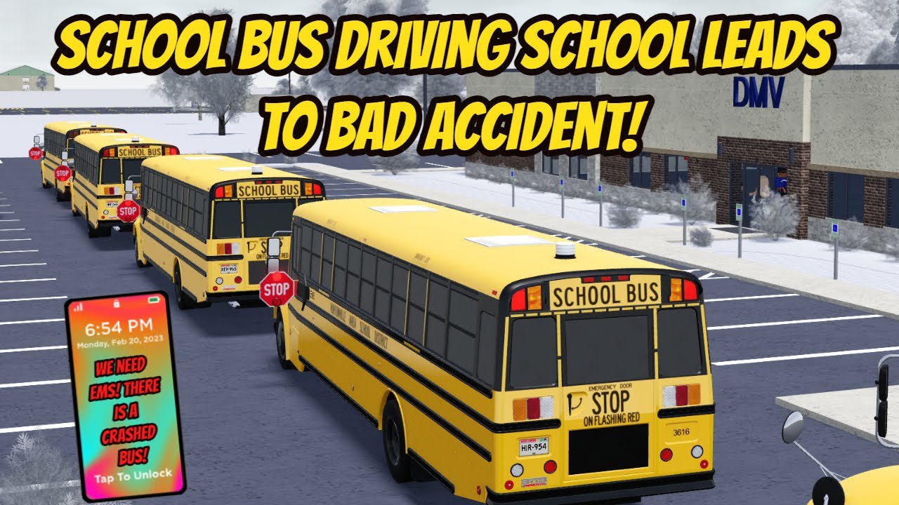 Гринвилл, Висконсин, Roblox l Уроки вождения школьного автобуса: ролевая игра об аварии
