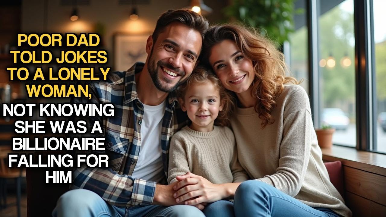 Poor Dad Told Jokes To A Lonely Woman, Not Knowing She Was A Billionaire Falling For Him