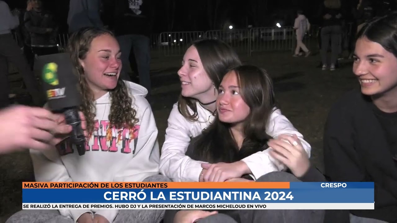 Crespo: Cierre de la estudiantina 2024 con DJ y músico en vivo